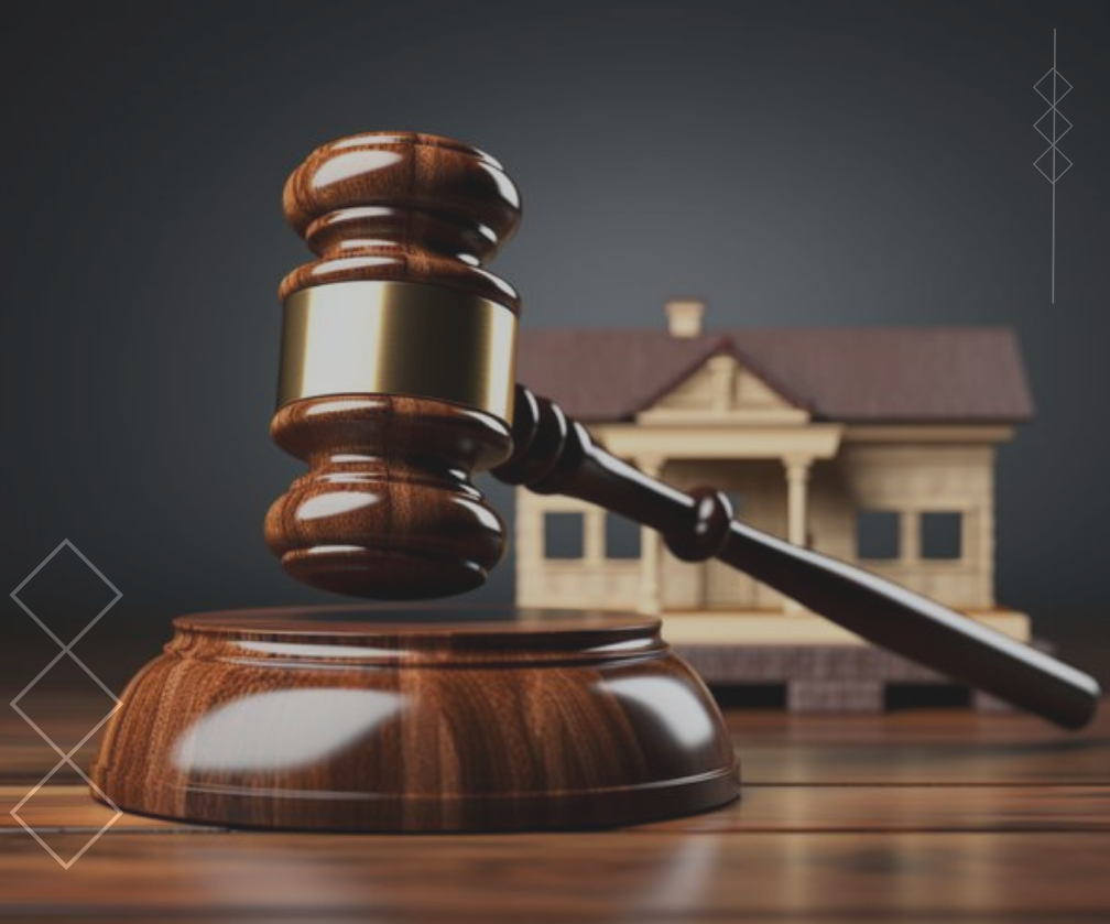 Gavel and model house