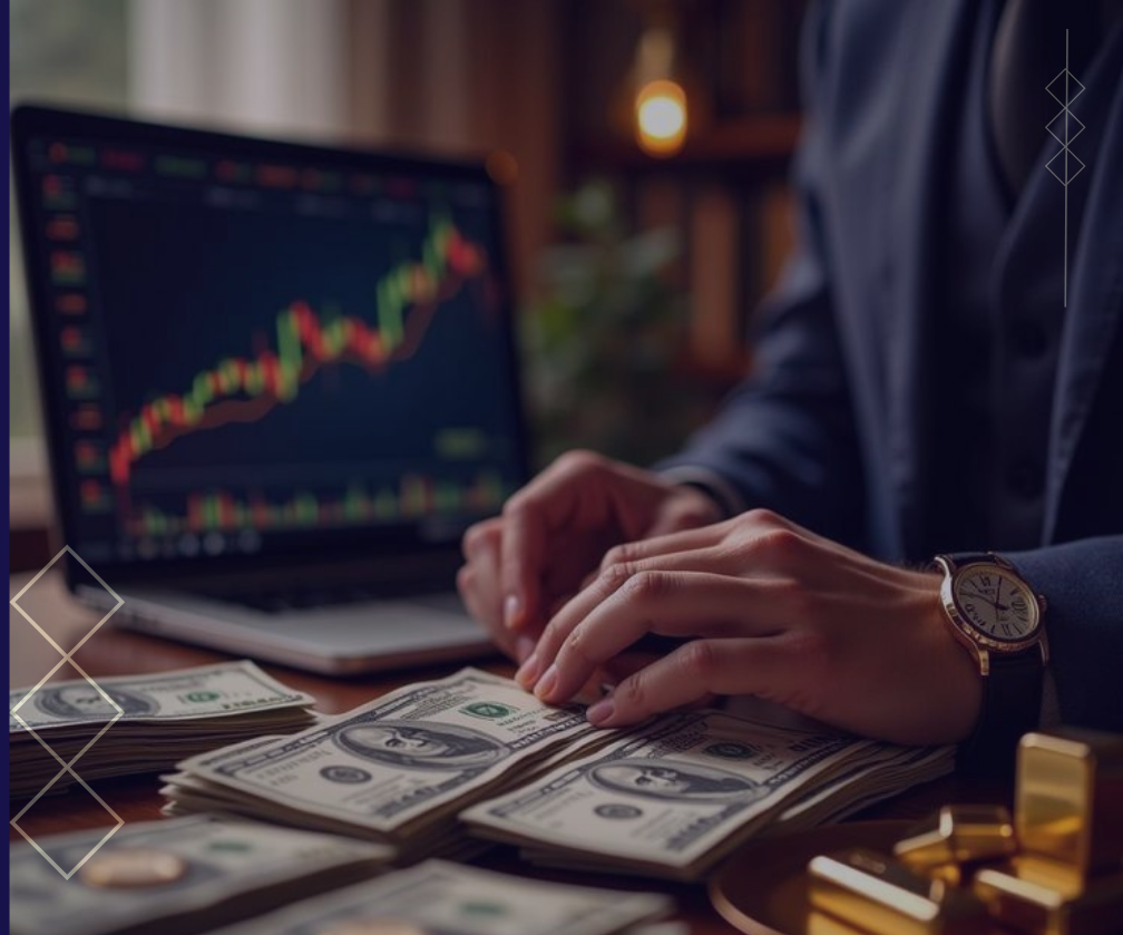 Cash and financial charts