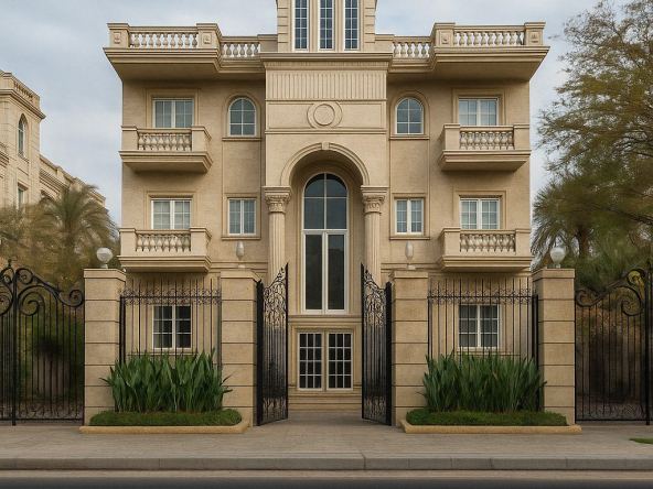Uptown Residence neoclassical apartment building, Uptown October, Egypt