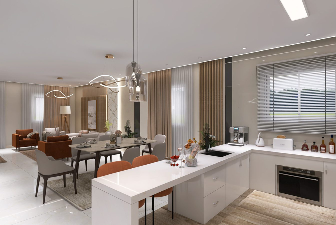 Kitchen, Uptown Residence apartment
